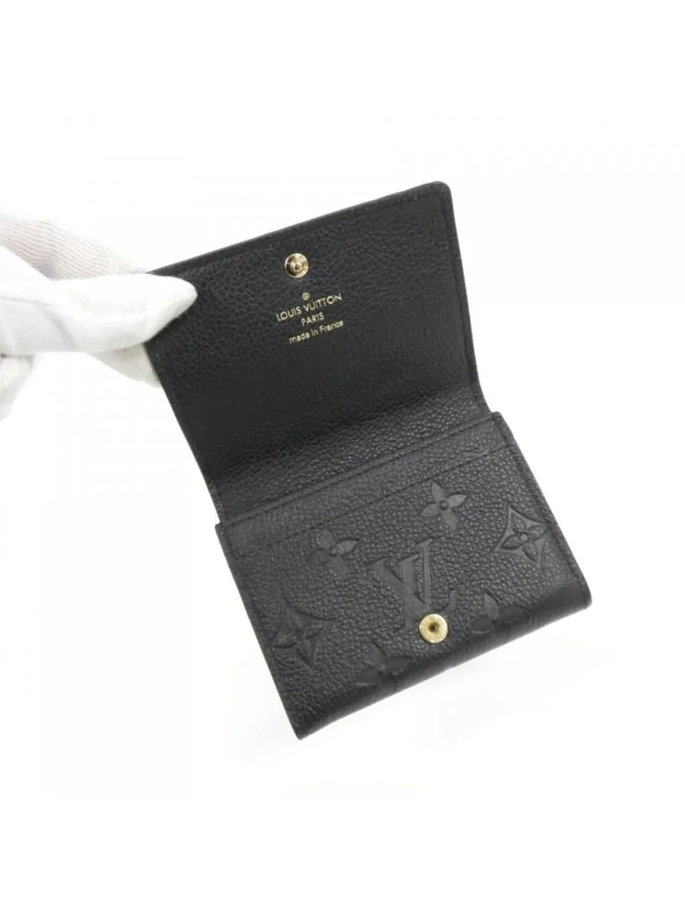 Louis Vuitton Monogram Empreinte Amberop Business Card Holder Case
